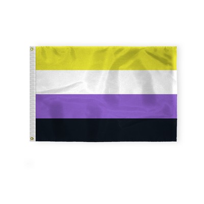 2 ' x 3 ' 1ply Nylon Non-Binary Pride Flag