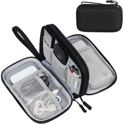 Water Resistant Dual Layer Electronics Cable Organizer Case