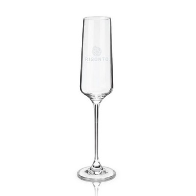 Viski® Reserve Inez Crystal Flute Glass, set of 4