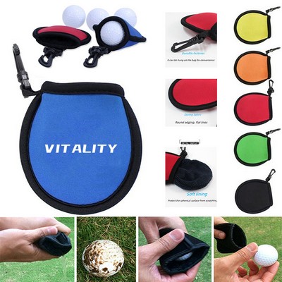 Golf Ball Bag with Plastic Clip