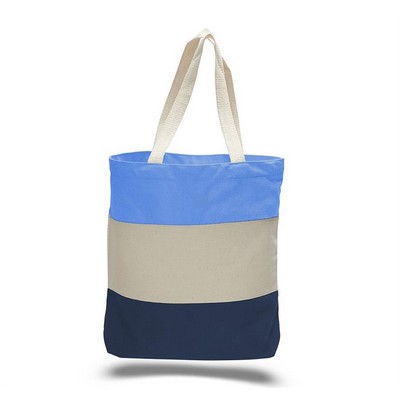 Canvas Tri Color Professional Tote Bag