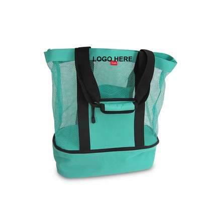 Mesh Tote Bags w/Cooler