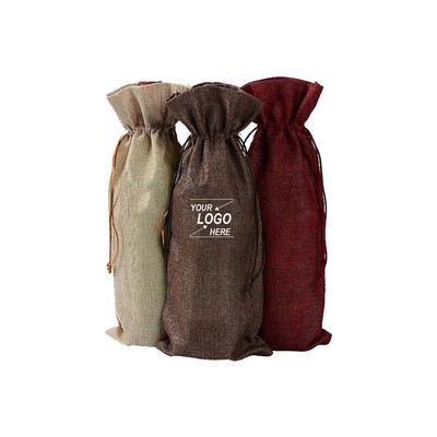 Jute Wine Bottle Bag