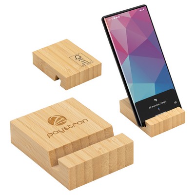 Bamboo Bloc Phone Stand