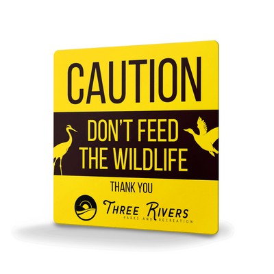 Custom Yellow Polyethylene Signs (18 to 28 Square Inch)