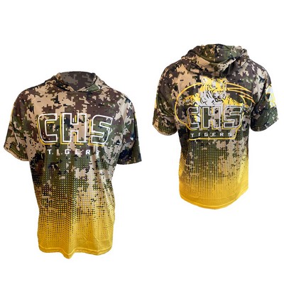 Men's/Youth Hooded Short Sleeve Shirt