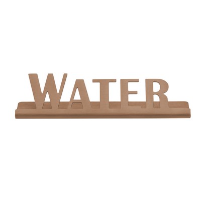 Laser Cut Rose Gold Table Sign (Water)