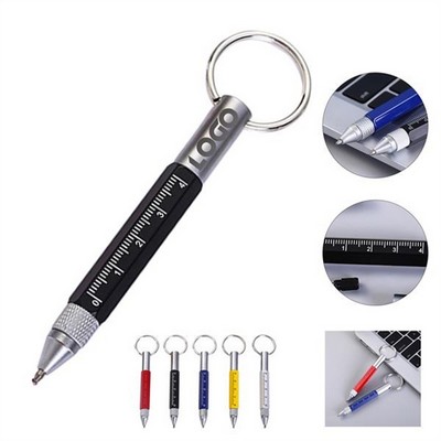 6" 1 Multitool Tool Pen Key Ring