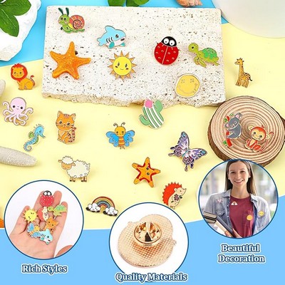 Cute Funny Enamel Lapel Pins Cartoon Brooch Pin Badge for Backpacks Clothes Bags Hats Accessories