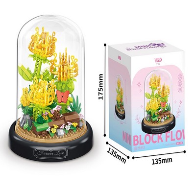 Flowers Succulent Party Favors Kids Building Set