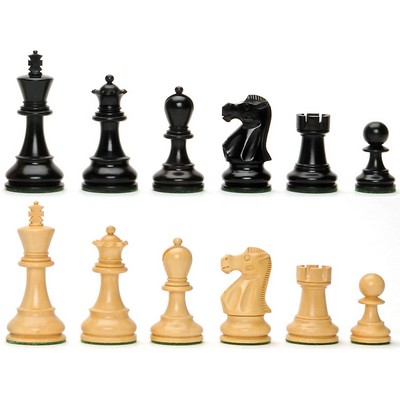 Jacques Chess Pieces - Weighted with 3.75" King
