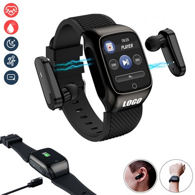 Various 2-In-1 Ear Bud With Fitness Tracker Bracelet
