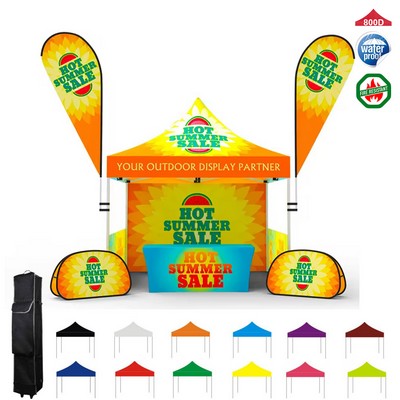 10ftx10' Custom Printed Pop Up Tent Set