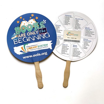 Round Hand Fan Full Color