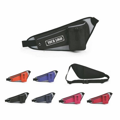 Waterproof Running Waist Bag W/ Bottle Holder
