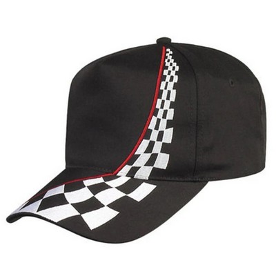 Nissun 5 Panel Embroidered Racing Cap