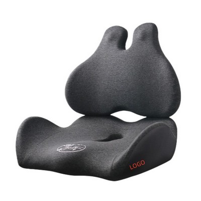 Memory Cotton Split Butt Cushion And Lumbar Support Cushion