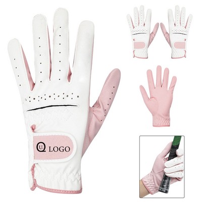 Pink Ladies Golf Gloves Double
