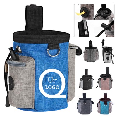 Dog Treat Training Pouch w/ Two Side Pockets