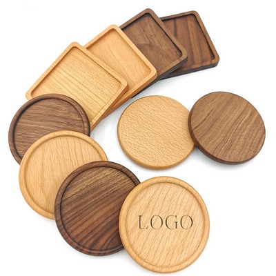 Wooden Square/Round Beverage Coaster