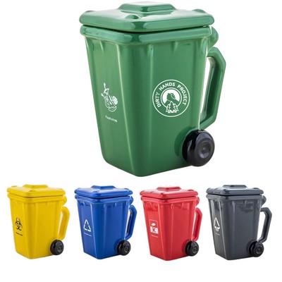 12oz Trash Can Mug w/ Dustproof Lid