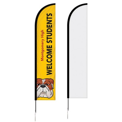 10' Double Sided Portable Half Drop Banner with Stand