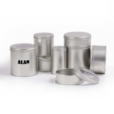 Round Candy Snack Tin Box