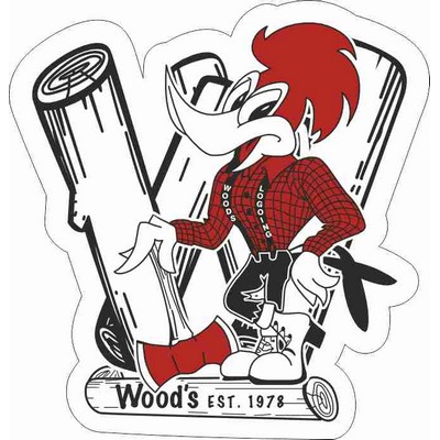 Decal On White Vinyl Material - (2.5"X2.5") Full Color