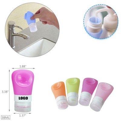 38Ml Silicone Travel Bottle w/Sucker