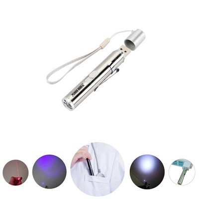 Rechargable LED Flashlight with Multiple Light Modes