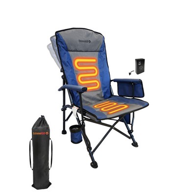 Heated Camp Chair – USB Powered Portable Folding Outdoor Chair (Includes Power Bank)