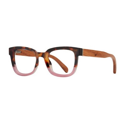 Iris Honey Tortoise & Rose Reading Glasses w/Blue Light Filtering