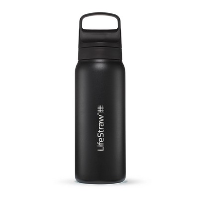 Lifestraw Go 24 Oz. Stainless Steel Filtered Water Bottle Nordic Noir
