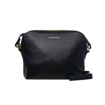 Champs Luggage Gala Collection Leather Bag Size 7.5"X9"X3.5"