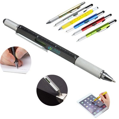 Multifunction 6" 1 Tool with Ballpoint Pen