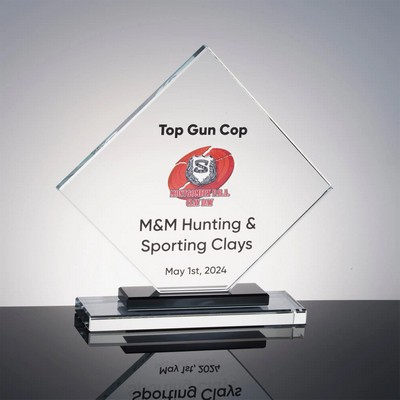 Gemini Clipped Square Double Base Award (8.34" x 8.15" x 2")