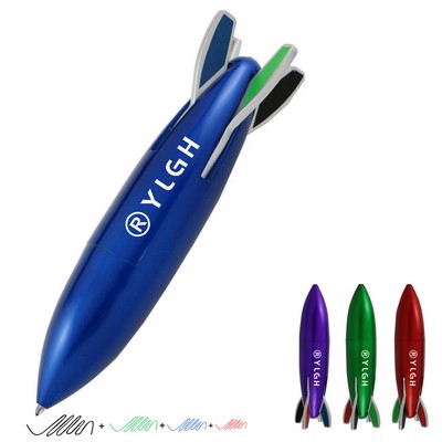 4 Colors Refills Rocket Pen