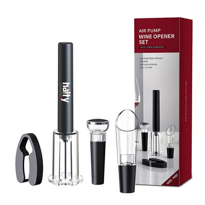 Air Pressure Wine Corkscrew Set