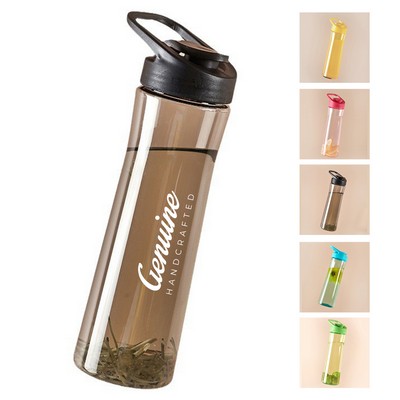 24oz Water Bottle with Flip Straw