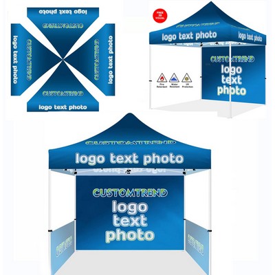 10x10 Pop Up Tent With Full Back Wall
