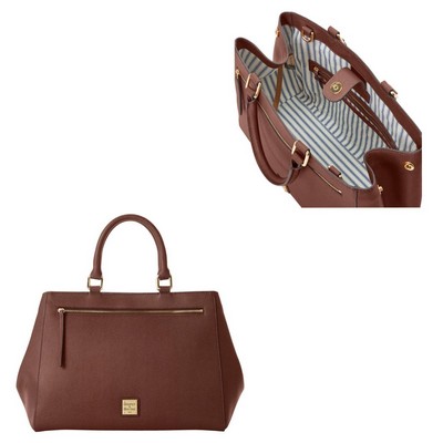 Dooney & Bourke Amber Saffiano Zip Satchel