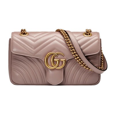 Gucci Gg Marmont Small Dusty Pink Shoulder Bag