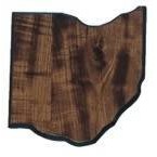 Walnut Finish State Plaque