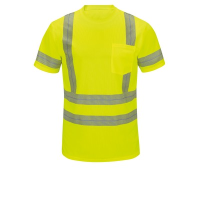 Red Kap Hi-Visibility - Unisex Short Sleeve Hi-Visibility T-Shirt, Type R Class 3
