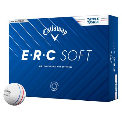 Callaway ERC Soft Triple Track Logo Golf Balls - 1 Dozen/2 Pole