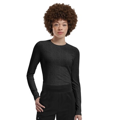 White Cross - VIBE - Women's Shirttail Hemline Underscrub Tee