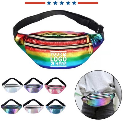 Shiny Holographic Fanny Bag