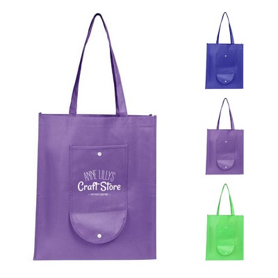 Foldable Grocery Bag with Front Pocket
