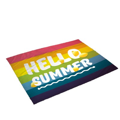 Nylon Print Picnic Or Beach Mat