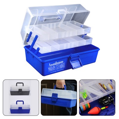 Organizer Fishing Tackle Box with 2 Trays